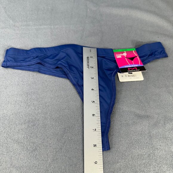 Maidenform Womens Size Large 7 Panty Thong Barely There Invisible Look Blue New - Picture 8 of 9